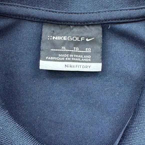 Nike Golf Polo Dri Fit Shirt Dark Blue / Navy XL - Picture 6 of 9